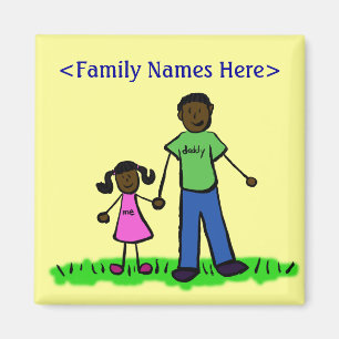 Magnet für Vaterfamilie und Tochter