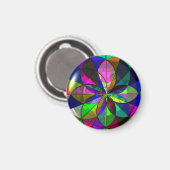 Magnet für verklebtes Glas (geometrisches Design) (Vorderseite/Rückseite)