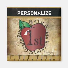 Magnet für Vintage Lehrer der 1. Klasse