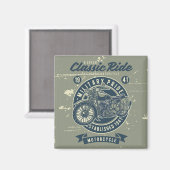 Magnet für Vintage Militärfahrzeuge (Vorderseite/Rückseite)