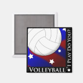 Magnet für Volleyball-Stars (Vorderseite/Rückseite)