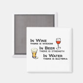 Magnet für Weine und Bierliebhaber mit Spaß (Vorderseite/Rückseite)