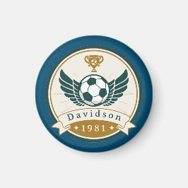 Magnet - Fußball - Personalisiert - Name hinzufüge