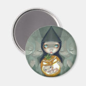 Magnet "Geboren von einem Kürbis" (Vorderseite/Rückseite)