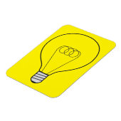 Magnet gelb mit Glühbirne (Linke Seite)