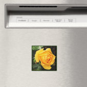 Magnet 'Gelbe Rose' (In Situ (Geschirrspüler))