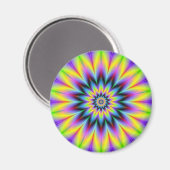 Magnet Gelbe und Blaue Blume (Vorderseite/Rückseite)