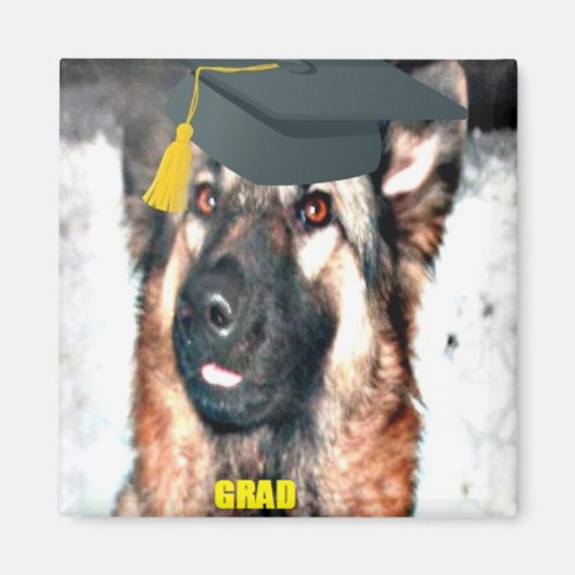 Magnet German Shepherd Grad (Vorne)