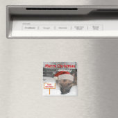 Magnet German Shepherd Santa Stopp Hier Unterschre (In Situ (Geschirrspüler))