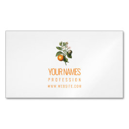 MAGNET-GESCHÄFTSKARTE: ORANGE BLOSSOM MAGNETISCHE VISITENKARTE