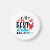 Magnet-Geschenk für den besten Bruder der Welt Magnet (Vorne)