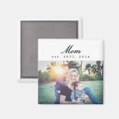 Magnet-Geschenk für Mama mit Foto Magnet (Vorderseite/Rückseite)