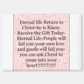 Magnet 'Geschenk heute ewiges Leben' (Vorderseite)