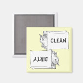 Magnet Geschirrspüler für Kätzchen - Kundenspezifi (Vorderseite/Rückseite)