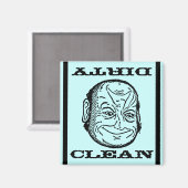 Magnet Geschirrspüler Mann Morph Clean Dirty o Ill (Vorderseite/Rückseite)