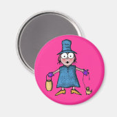 MAGNET"girl" Magnet (Vorderseite/Rückseite)