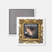Magnet "Glamour Girl" zur Verbesserung Ihres Kühls (Vorderseite/Rückseite)