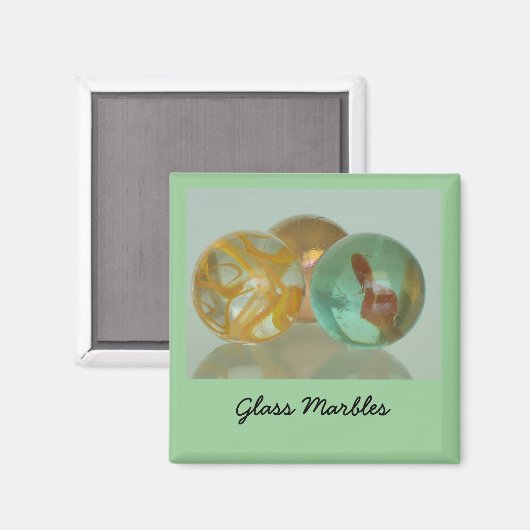 Magnet - Glasmarmore (Vorderseite/Rückseite)