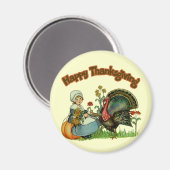 Magnet - Glückliches Erntedankfest (Vorderseite/Rückseite)