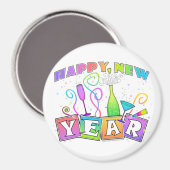 Magnet - GLÜCKLICHES NEUES JAHR (Vorderseite/Rückseite)