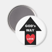 Magnet Gods Way Liebe Arrow Heart (Vorderseite/Rückseite)