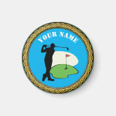 Magnet Golf - Name hinzufügen - Golfer (Vorne)