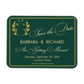 MAGNET Golf Thema Monogramm Hochzeit Save the Date (Horizontal)