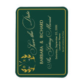 MAGNET Golf Theme Monogram Wedding Save the Date (Vertikal)
