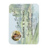 MAGNET Golf Theme Photo Wedding Save the Date (Vertikal)