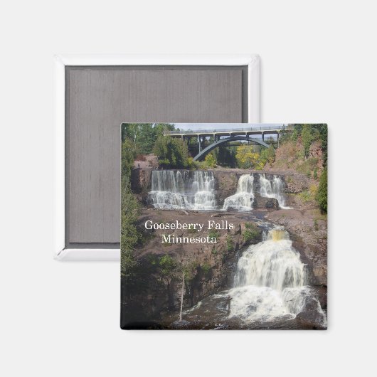 Magnet Gooseberry Falls (Vorderseite/Rückseite)