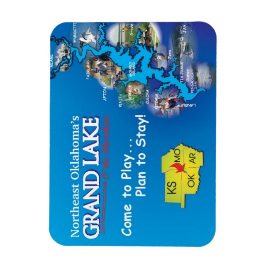 Magnet Grand Lake Oklahoma (Vertikal)