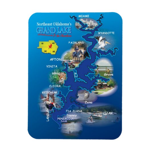 Magnet Grand Lake Oklahoma (Vertikal)