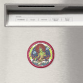 MAGNET Green Tara - mit Mantra um sie herum (In Situ (Geschirrspüler))