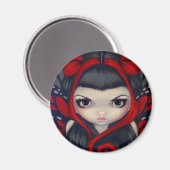 Magnet "Grumpy Red Fairy" (Vorderseite/Rückseite)