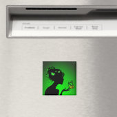 Magnet Grüne Schmetterlingsfrau (In Situ (Geschirrspüler))