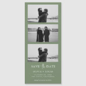 Magnet grünes Foto Streifen Magnetic Wedding (Vorderseite)