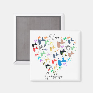 Magnet Guadeloupe Herz I Love Magnet
