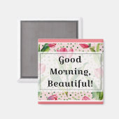 Magnet "Guten Morgen schön" (Vorderseite/Rückseite)