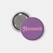 Magnet Hannah (Vorderseite/Rückseite)