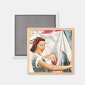 Magnet - HAPPY HOUSEWIFE WASH DAY (Vorderseite/Rückseite)