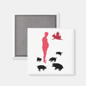 Magnet Happy Meal Vegeterian (Vorderseite/Rückseite)