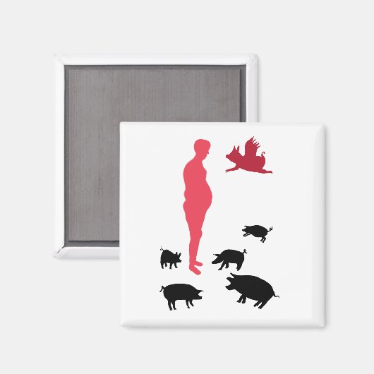 Magnet Happy Meal Vegeterian (Vorderseite/Rückseite)