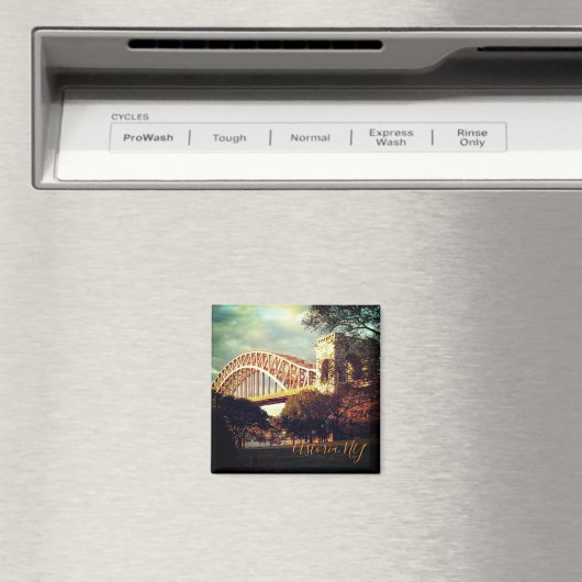 Magnet "Hell Gate Bridge in Herbst" (In Situ (Geschirrspüler))