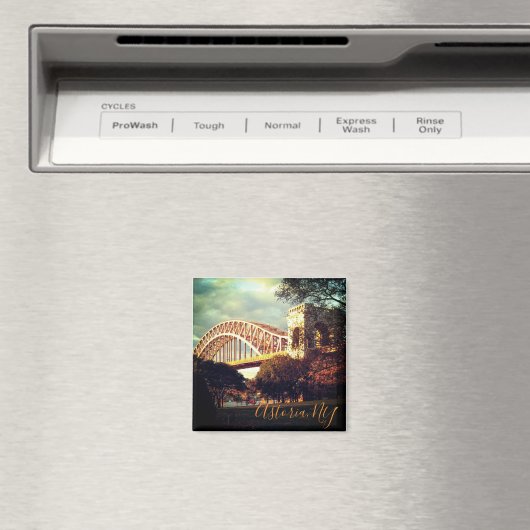 Magnet "Hell Gate Bridge in Herbst" (In Situ (Geschirrspüler))