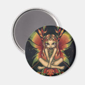 Magnet "Herbst Nacht Fee" (Vorderseite/Rückseite)