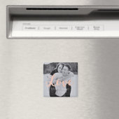 Magnet-Hochzeitsgeschenk - Foto mit Roségold Magnet (In Situ (Geschirrspüler))