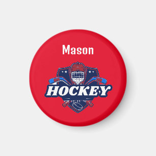 Magnet Hockey Gear - Personalisiert - Name hinzufü