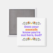 Magnet hockey gift does coach know (Vorderseite/Rückseite)