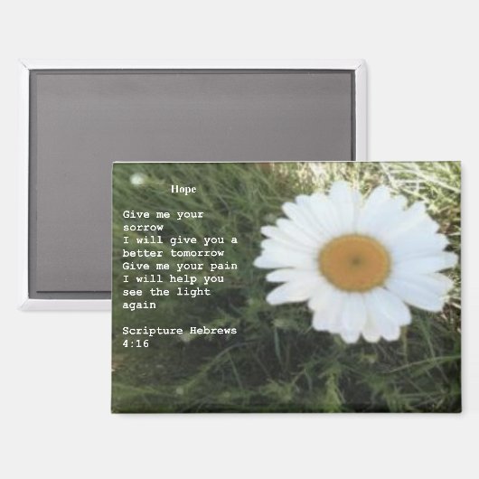 Magnet "Hope" (Vorderseite/Rückseite)