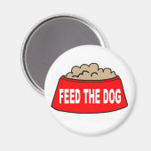 Magnet Hund Food Bowl Red Fütterte den Hund (Vorderseite/Rückseite)